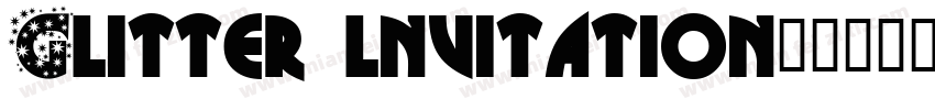 Glitter lnvitation字体转换